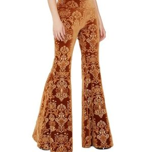 Temple Ro Sophie Gold Bell Bottoms